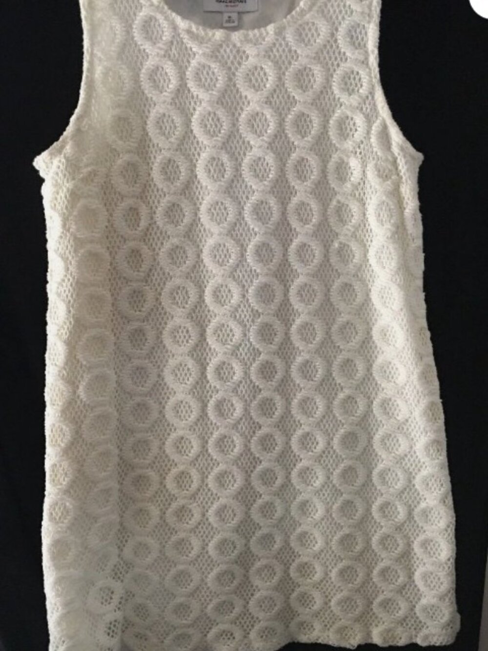 Isaac Mizrahi for Target Ivory Crochet Lace Shift Dress Size M